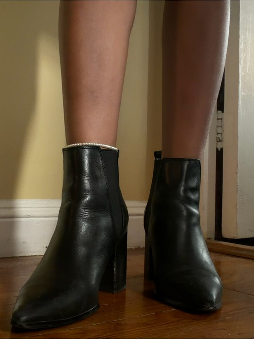 Steve Madden Black Ankle Booties - Picture 4 of 5